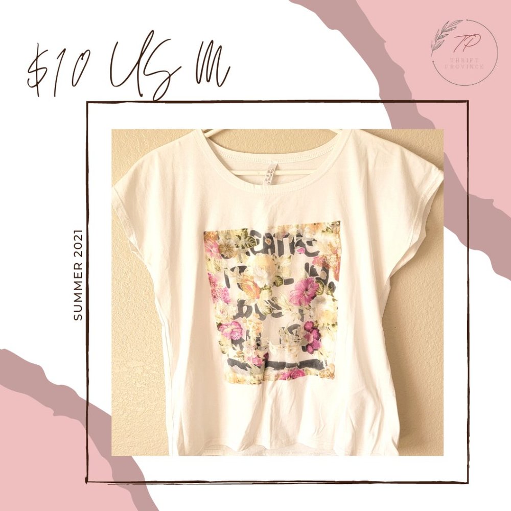 Floral print t-shirt